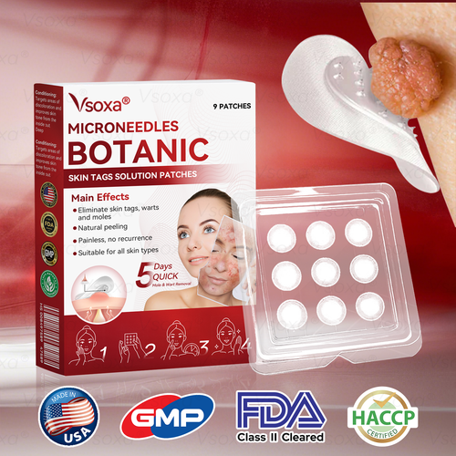 𝑉𝑠𝑜𝑥𝑎® 💧Microneedles Botanical Skin Tags Solution Patches - Made in the USA👩⚕️