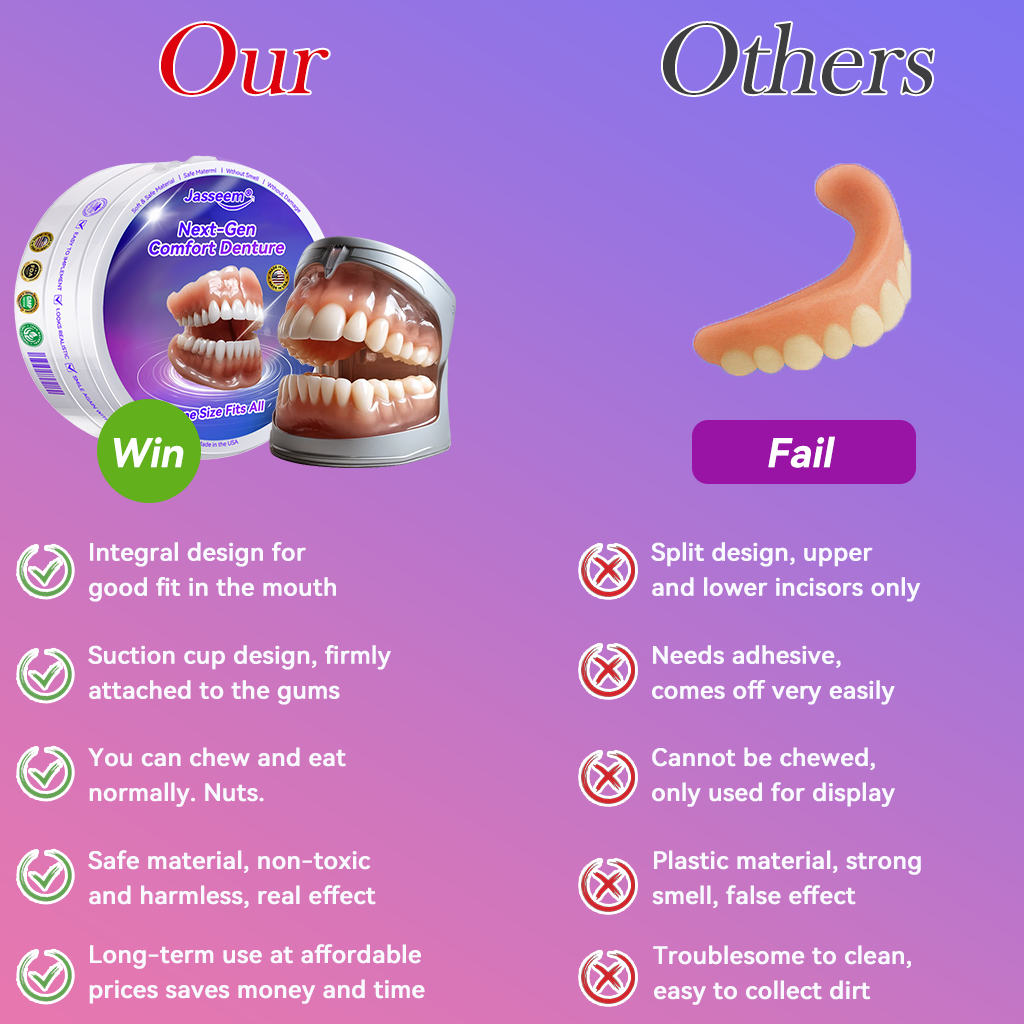 𝐉𝐚𝐬𝐬𝐞𝐞𝐦® Latest Premium Comfort Dentures🎁(High-End Dentures, Easy to Wear - Limited Time 70% Discount)