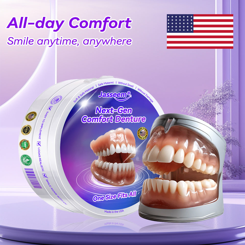 𝐉𝐚𝐬𝐬𝐞𝐞𝐦® Latest Premium Comfort Dentures🎁(High-End Dentures, Easy to Wear - Limited Time 70% Discount)