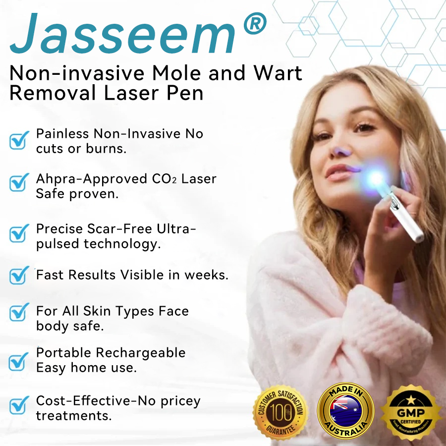 𝐉𝐚𝐬𝐬𝐞𝐞𝐦® Medical-Grade Laser Pen 🔥 (Powered by CO₂ laser technology – effectively removes moles, warts, skin tags, pigmentation marks, and other skin imperfections)🏆