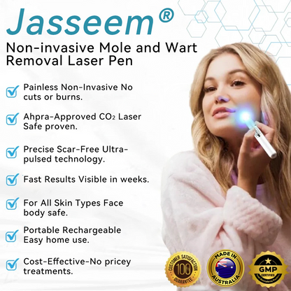 𝐉𝐚𝐬𝐬𝐞𝐞𝐦® Medical-Grade Laser Pen 🔥 (Powered by CO₂ laser technology – effectively removes moles, warts, skin tags, pigmentation marks, and other skin imperfections)🏆